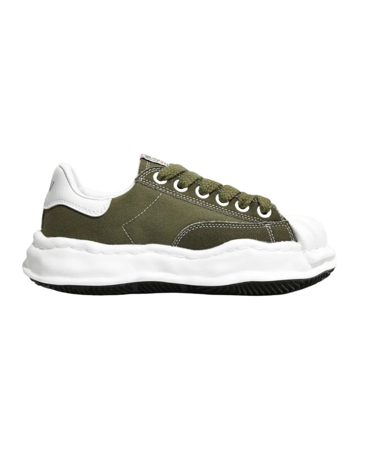 WAVE SOLE CANVAS SNEAKER – OLIVE