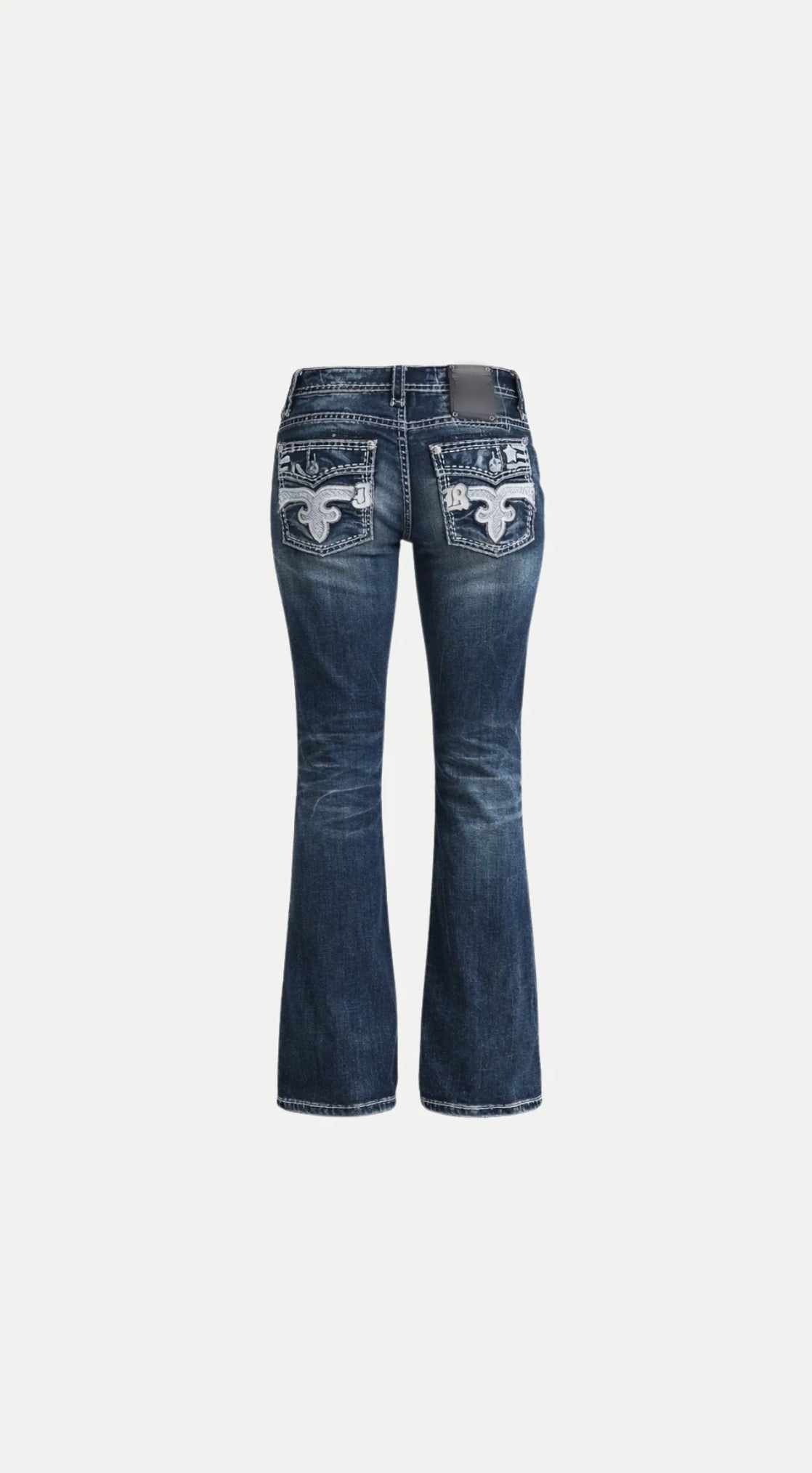 BOOTCUT DENIM JEANS DARK WASH