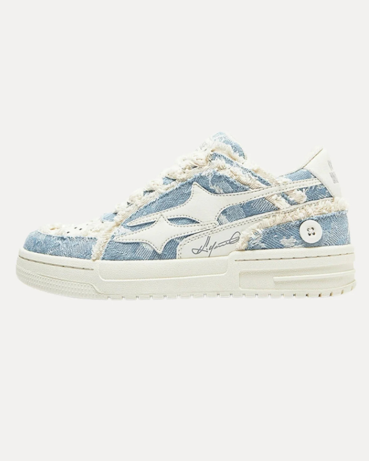 DENIM PATCH LOW SNEAKERS