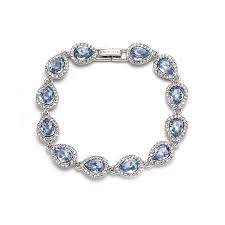 Aquamarine Teardrop Bracelet